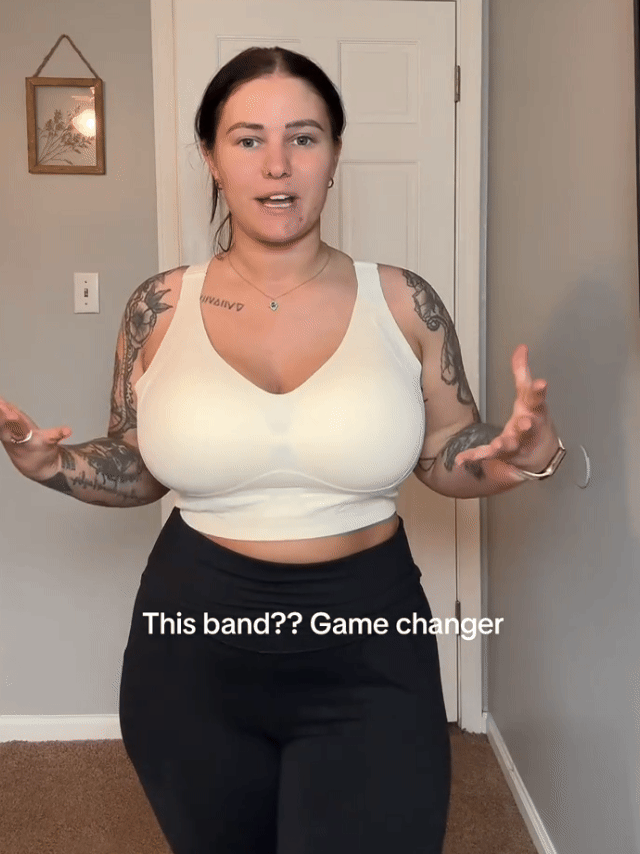 Plus Size Back Smoothing Wireless Bra With Wide Straps