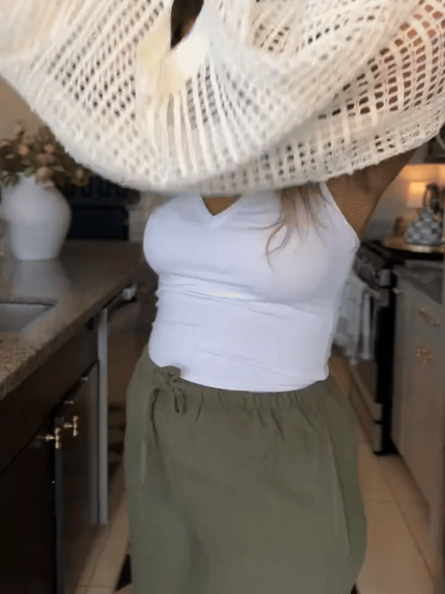Crochet Hollow-Out Knit Pullover Top – Summer Beach Cover Up
