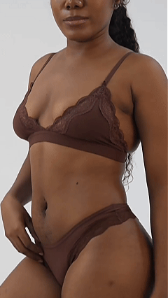 Lace Trim Seamless Panties – Soft No-Show Underwear