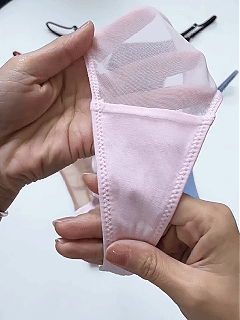 Sheer Mesh High-Cut Adjustable Thong Underwear