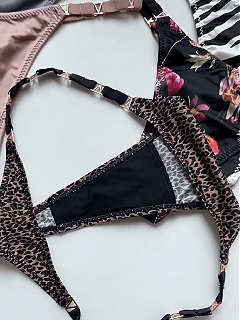 Metal V-Cut Low-Rise Ice Silk Thong