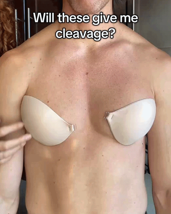 Front Closure Adhesive Invisible Bra, Strapless Silicone