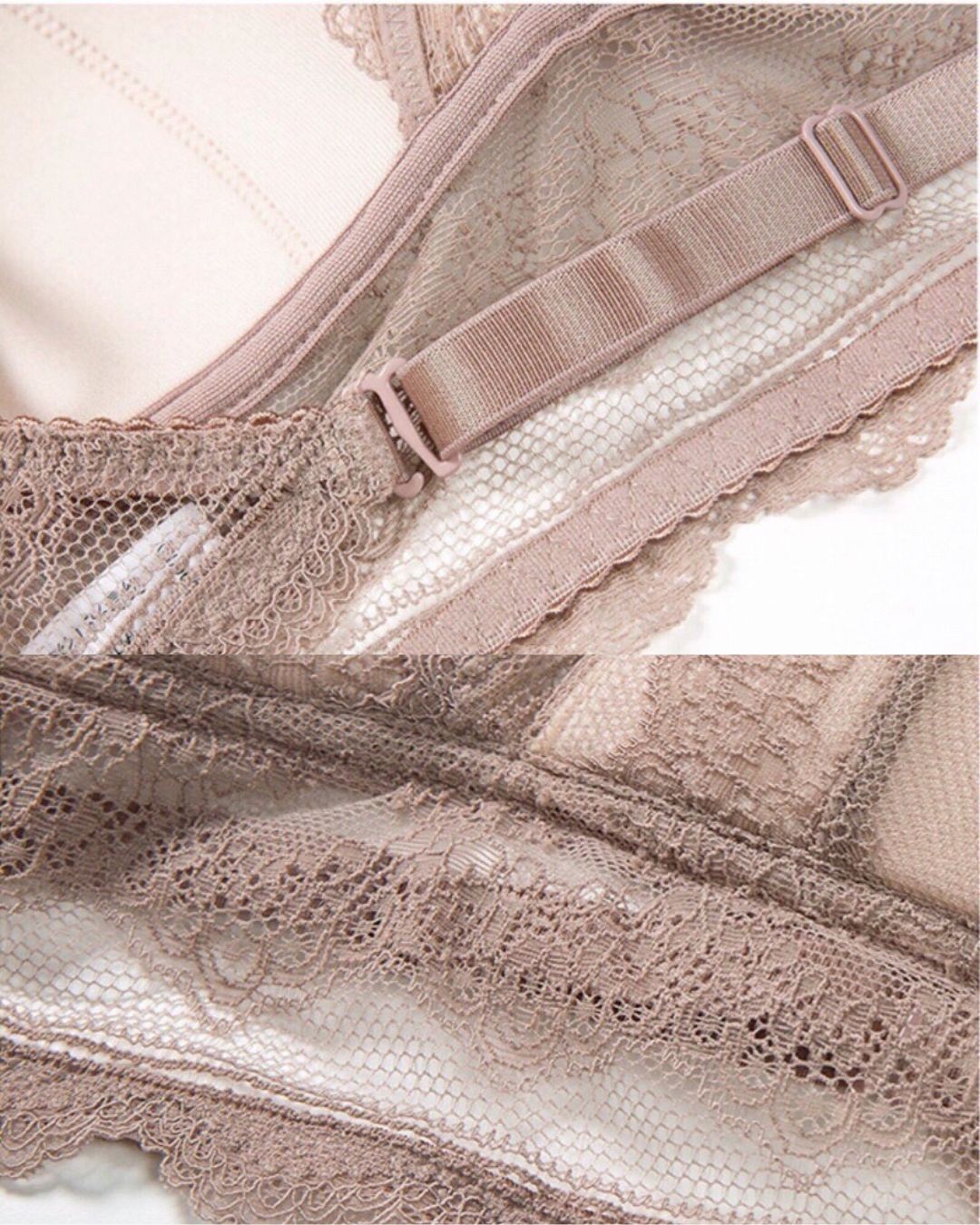 Lace Wire-Free Backless Bralette – Deep-V U-Shape Design