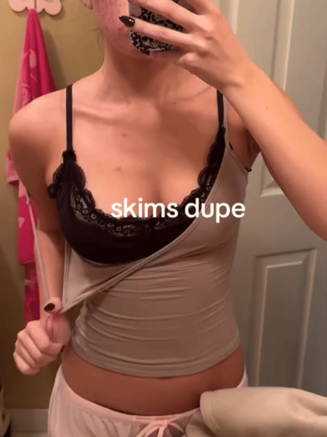 Women's Lace Trim Wire-Free Underwear Pajama Set