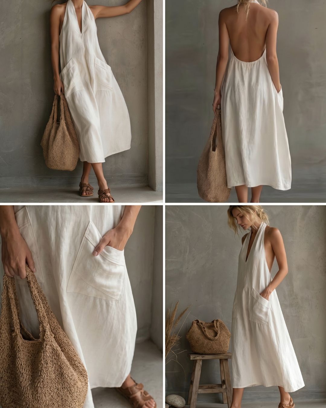 Halter Maxi Dress – Flowing A-Line Silhouette