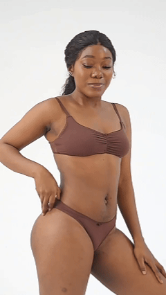 Lace Ruched Panties – Feminine French-Inspired Briefs