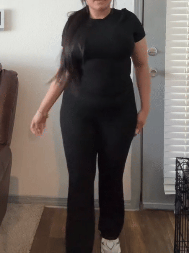 Women's Crop Top and Flare Pant Lounge Set