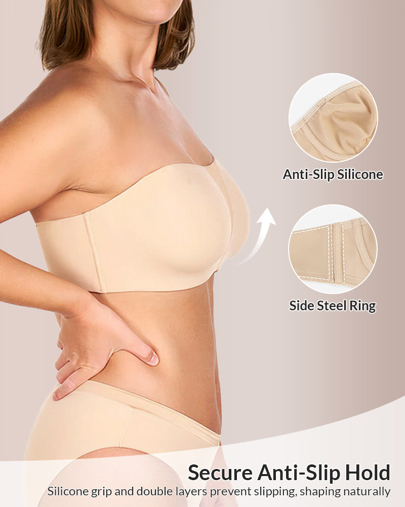 Strapless Bra for Big Bust – Full Coverage Plus Size