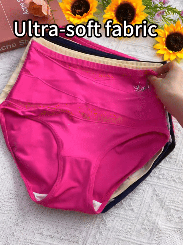 High-Waist Tummy Control Panties with Breathable Mesh