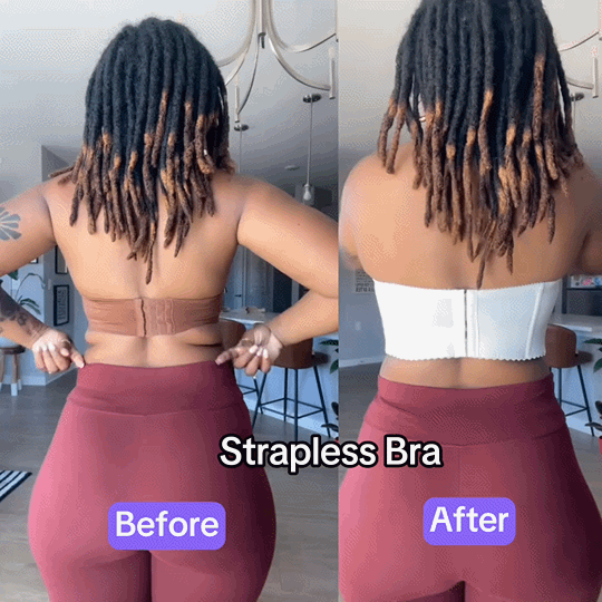 Low Back Strapless Bra with Removable Straps